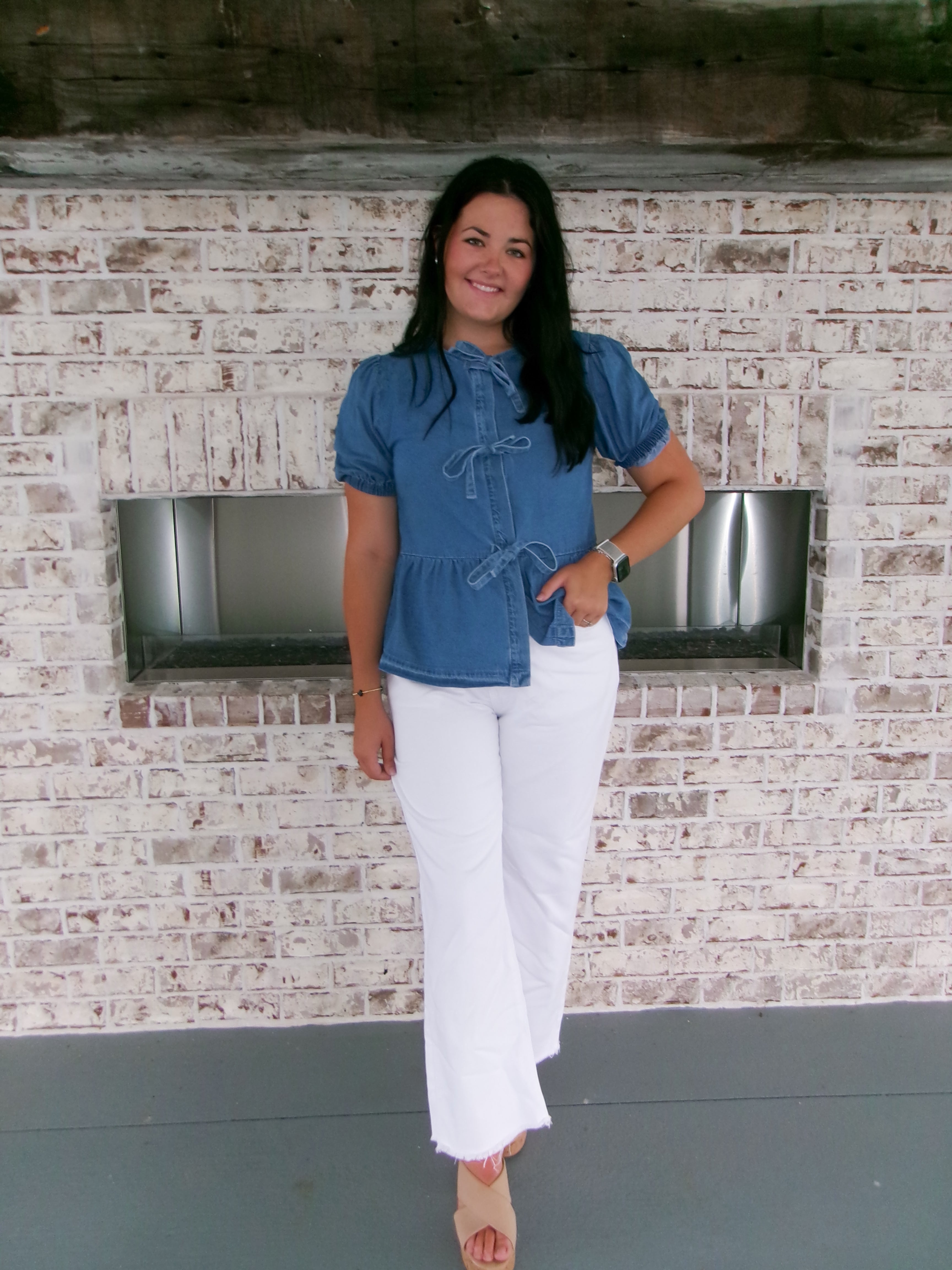 Mollie Denim Top