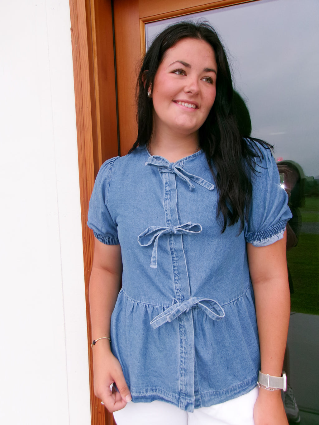 Mollie Denim Top