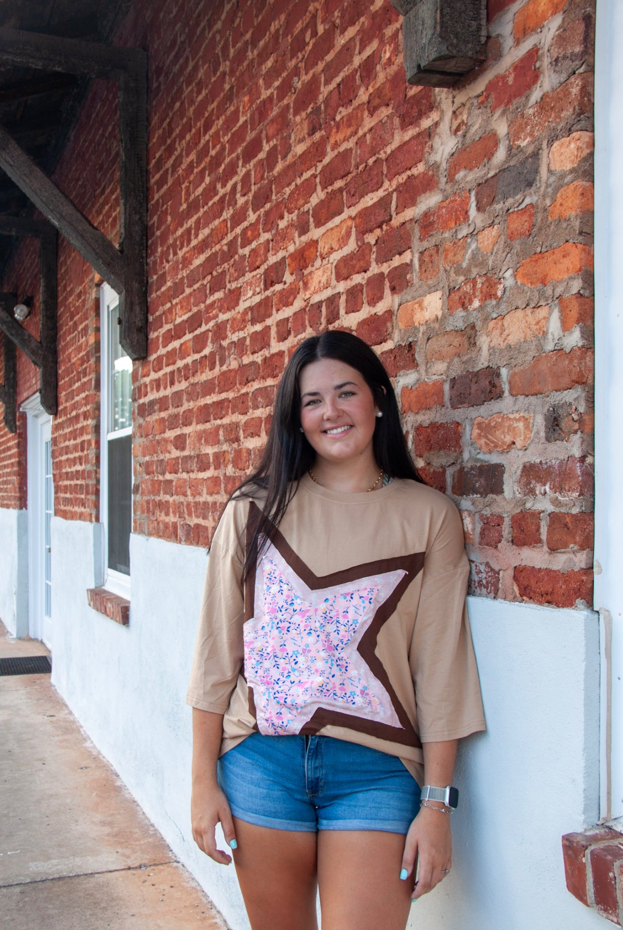 Starstruck Foral Patchwork Top