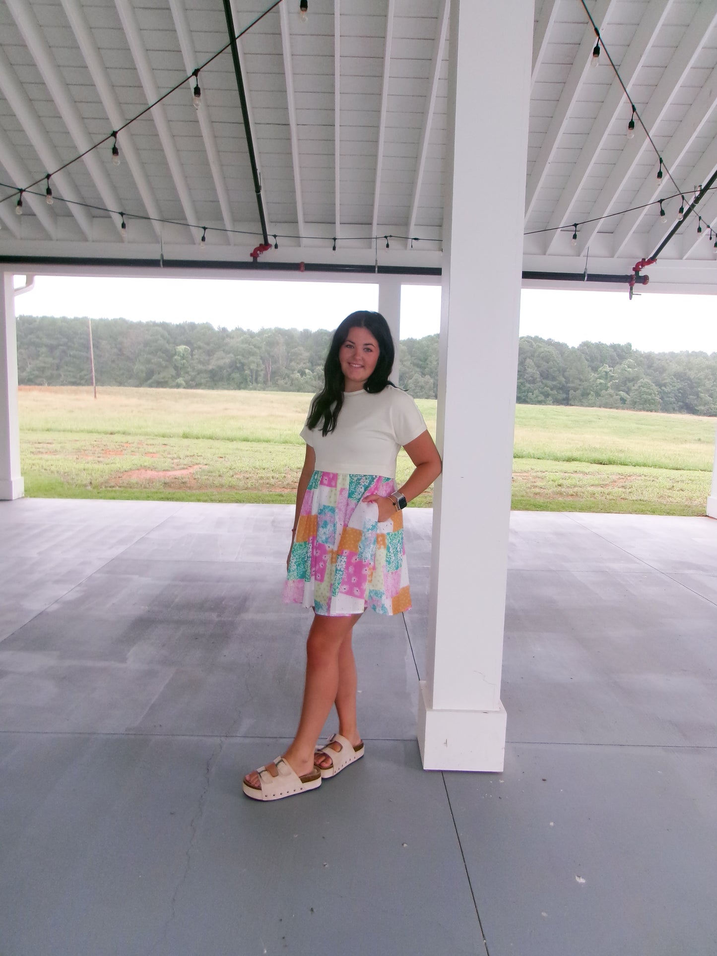 Floral Patchwork Dress