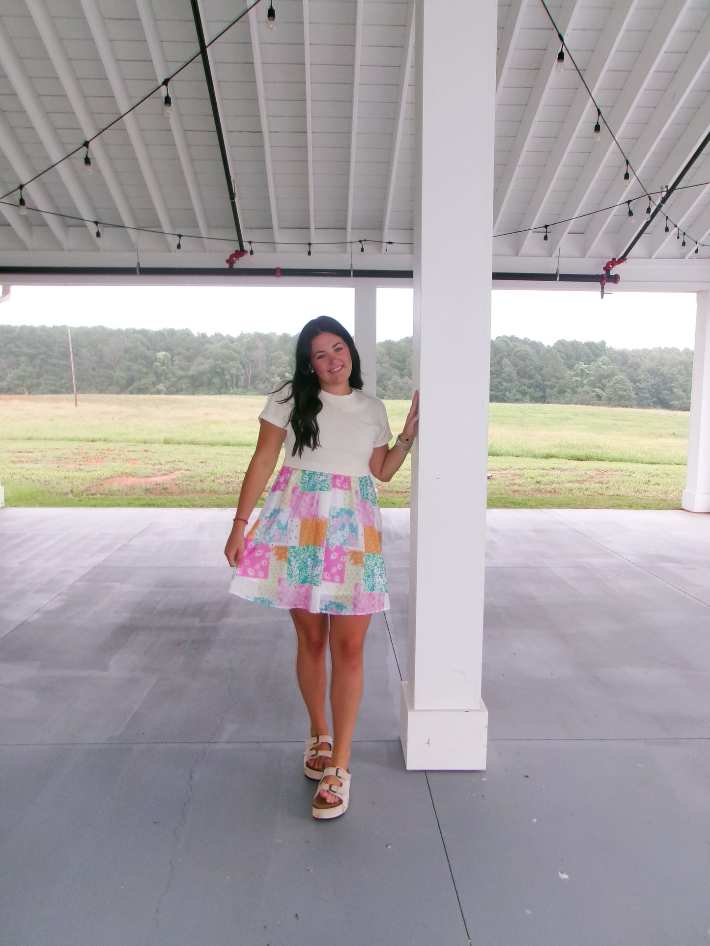 Floral Patchwork Dress